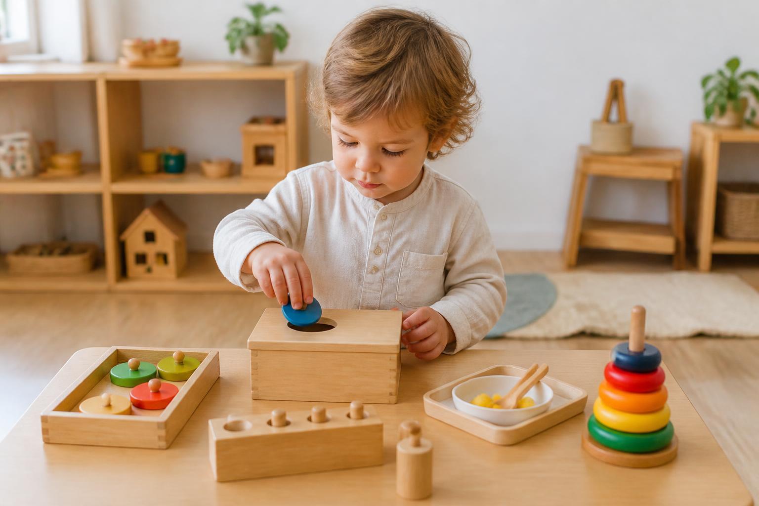 Montessori Spielzeug ab 2 Jahren: Ideen für selbstständiges Lernen und Spielen